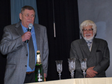 PhDr. Karel Severin a&nbsp;PhDr. Milan Skřivánek při&nbsp;představení knihy.